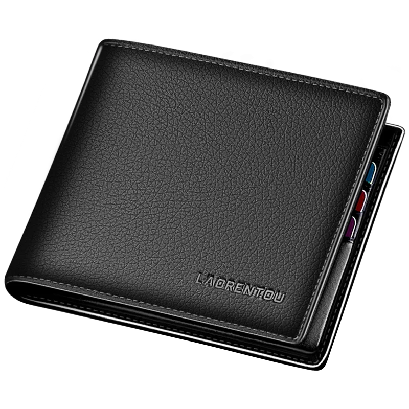 Genuine Leather Men’s Short Wallet