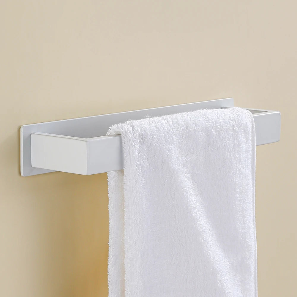Self-Adhesive Stainless Steel Towel Rack by Snagg A Rack