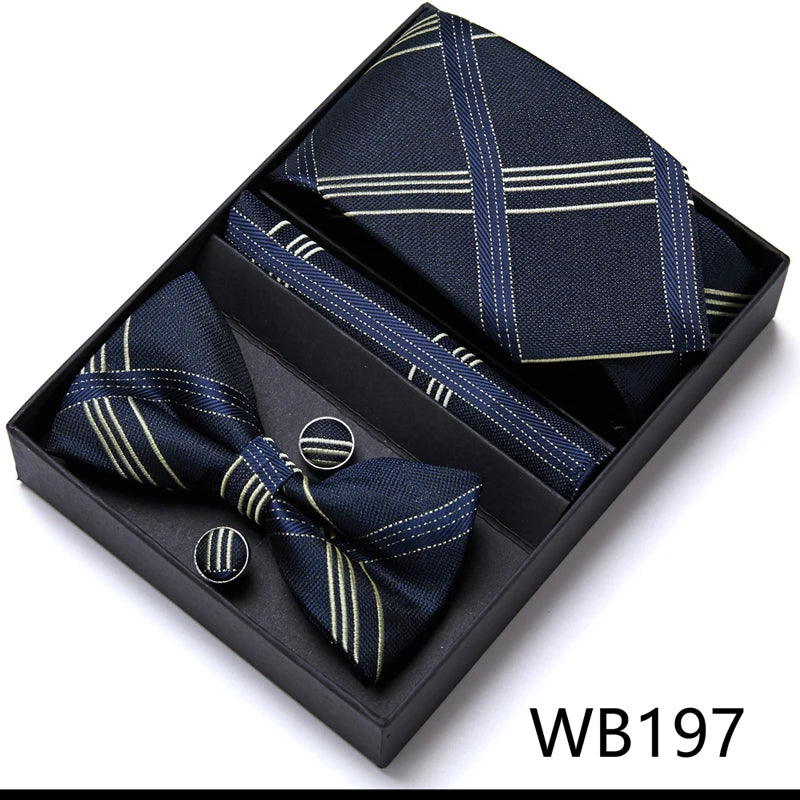 Men’s Luxury Tie & Bow Set - WB197 - Others In Fashion