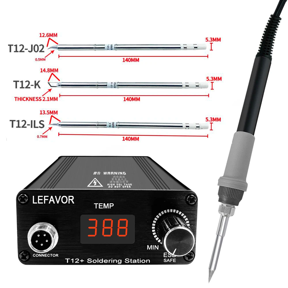T12 75W Digital Soldering Station with Temperature Control