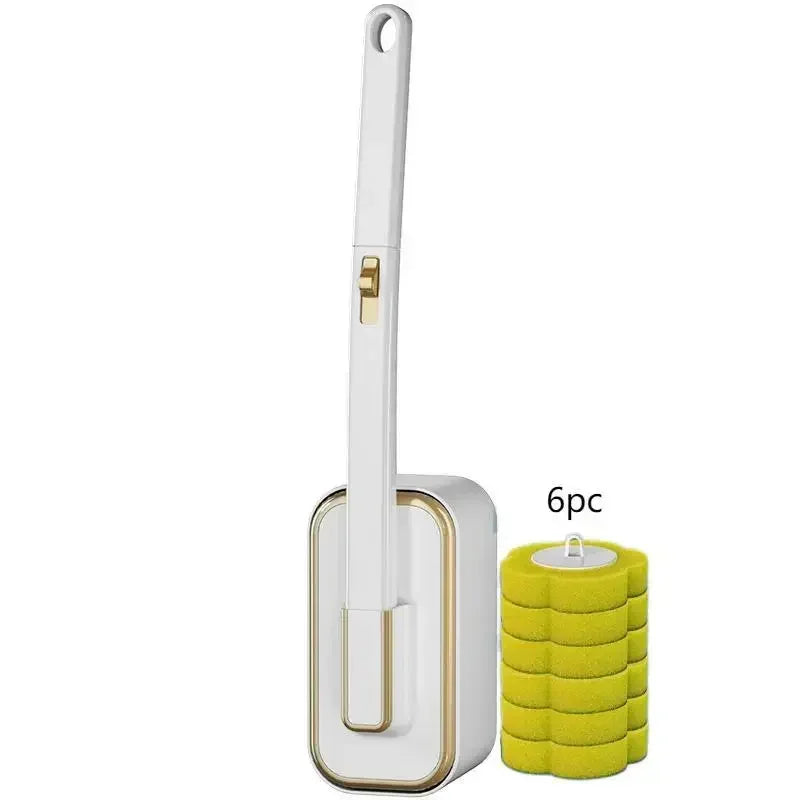 Wall Mounted Toilet Brush Set – Disposable Head System by Snagg A Toilet Brush