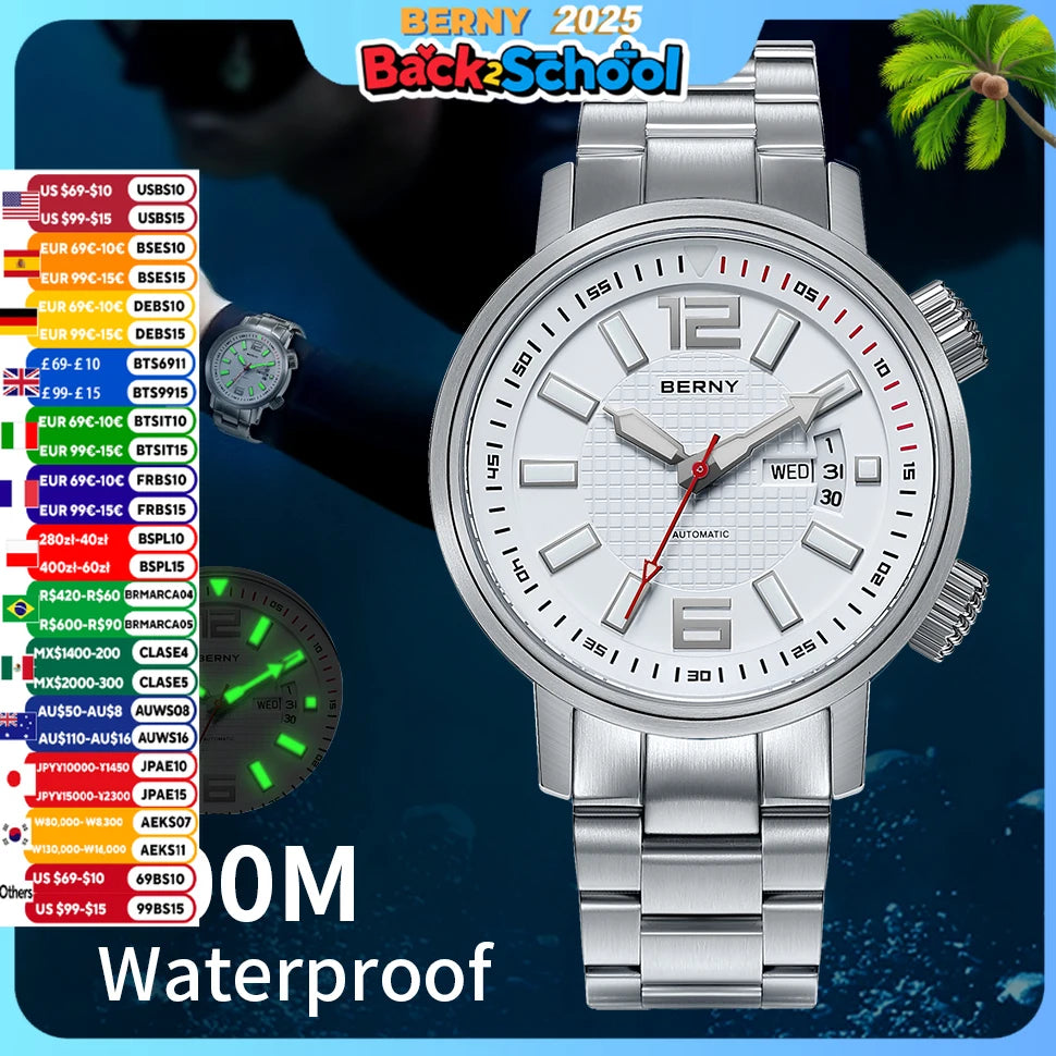 20ATM Diver Automatic Watch