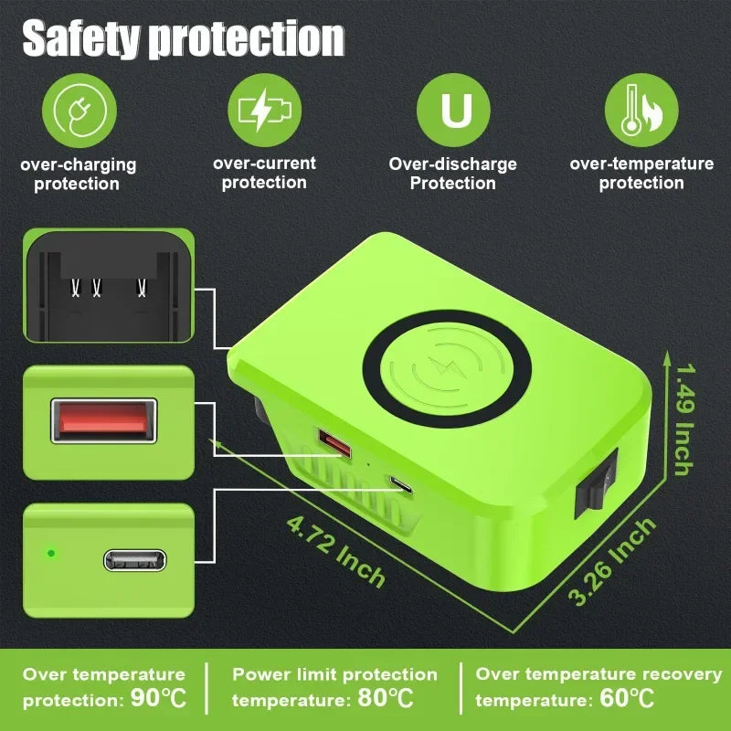 Wireless phone charger for Ryobi 18V and 40V batteries – image 7