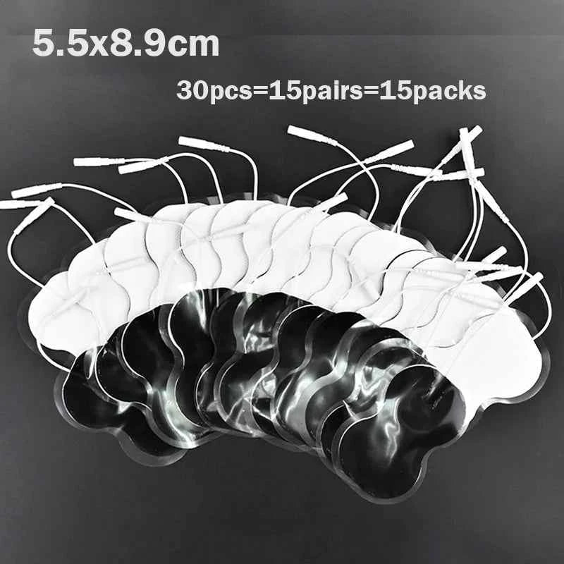 Reusable TENS/EMS Electrode Pads – Self-Adhesive Gel Therapy Patches (20–100 Pack)