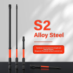 13 Pcs Impact Torx & Allen Wrench Drill Bit Set – T7 to T40 Hex-Shank S2 Steel Bits