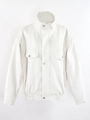 Oversized Waterproof & Windproof Faux Leather Jacket by Snagg A Jacket