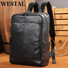 Genuine Leather Laptop Backpack