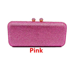 Italy-Inspired Crystal Diamond Evening Clutch by Snagg It Purses