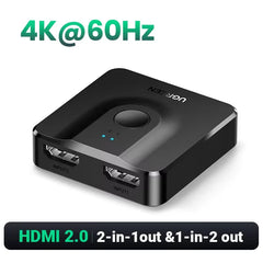 HDMI 2.1 Switch 8K@60Hz 2-in-1-Out Manual Selector for PS5, Xbox Series X, TV, Monitor & Projector by Snagg An HDMI Switch