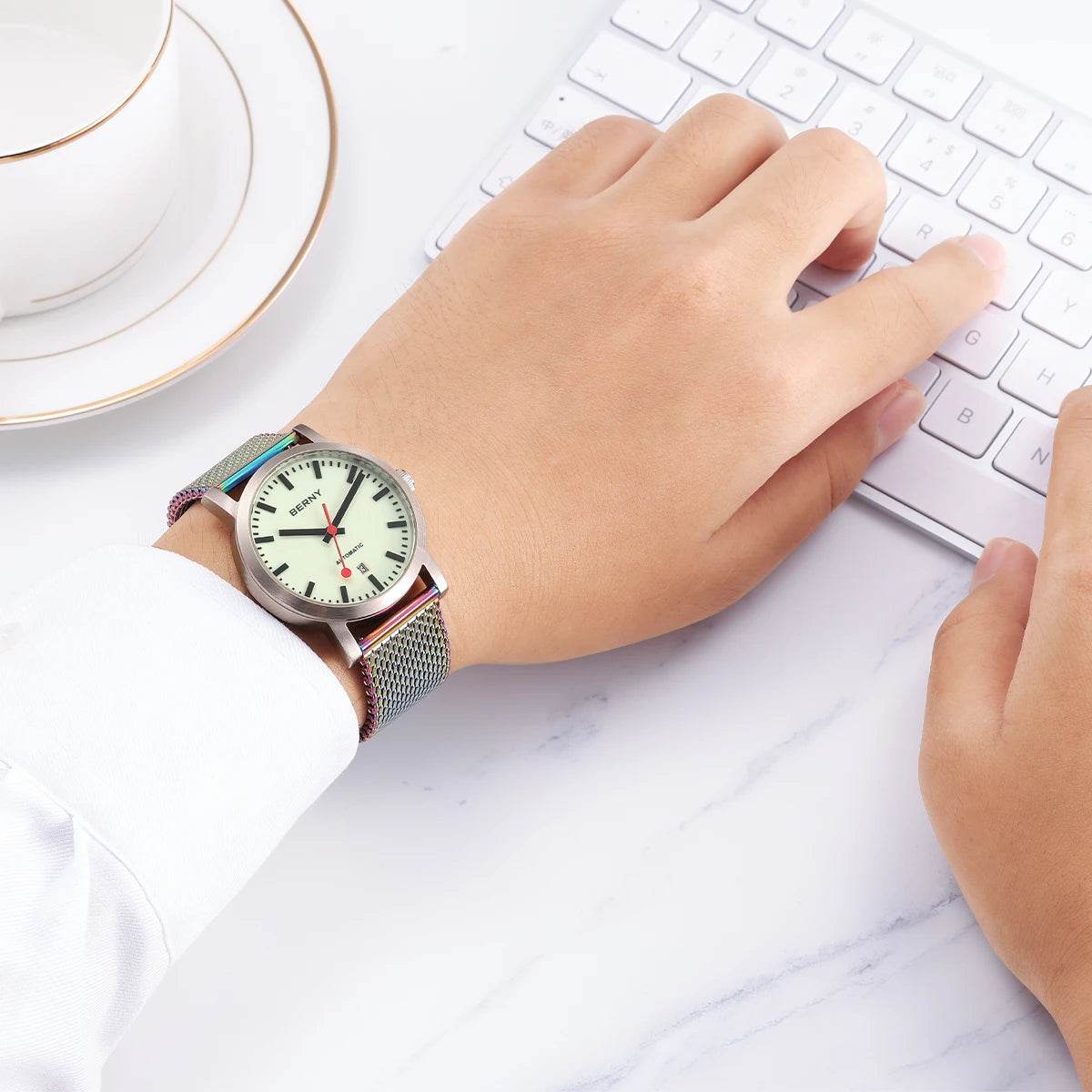 BERNY Automatic Railway Watch - SnaggIt