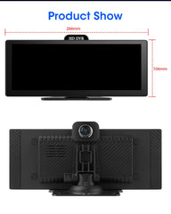 10"/11.26" 4K Dual Lens DVR with Wireless CarPlay by Snagg A Car DVR