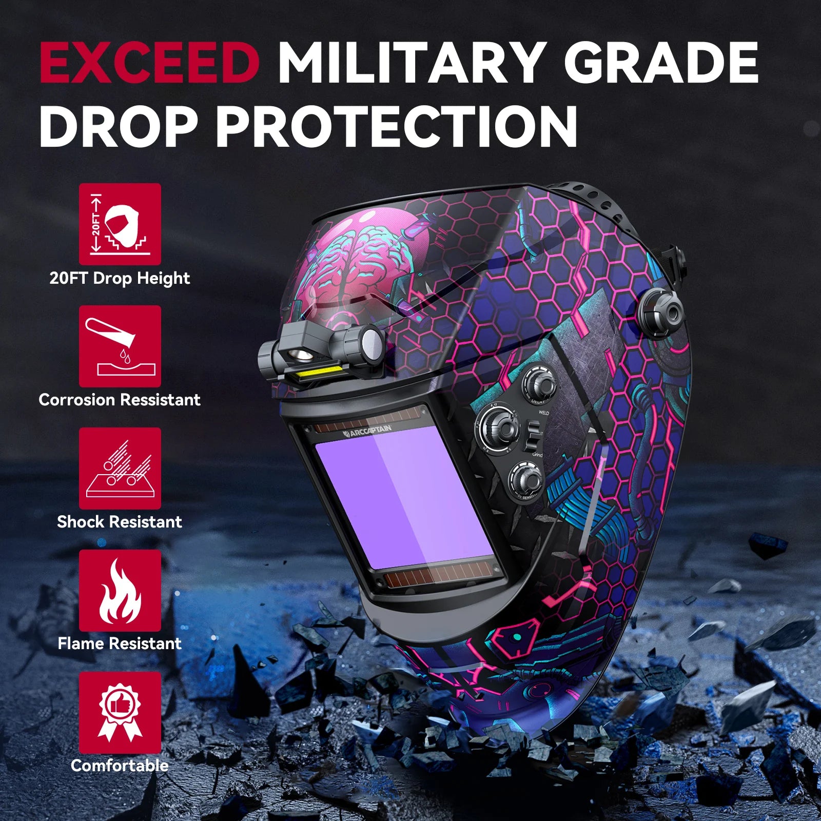 Auto-Darkening Welding Helmet