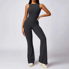 Women's Sports Jumpsuit | Push-Up Yoga Fitness Romper Stretch Bodysuit Gym Training Activewear