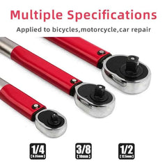 10–210 Nm Torque Wrench 1/2" – Precise Reversible Ratchet for Bicycle, Motorcycle & Automotive