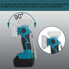 18V Cordless LED Work Light – Compatible with Makita Batteries