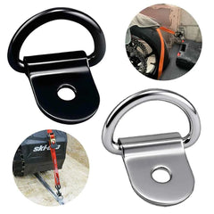 D-Shaped Anchor Rings & Hooks | Iron Cargo Tie Suspension Rings for Truck Trailer RV Ship 1–50pcs
