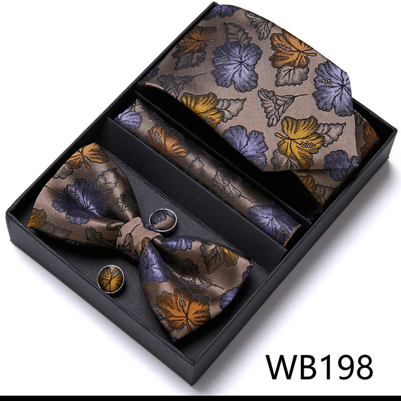 Men’s Luxury Tie & Bow Set - WB198 - Others In Fashion