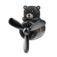 Rotating Airplane Pilot Bear Car Air Freshener by Snagg An Air Freshener