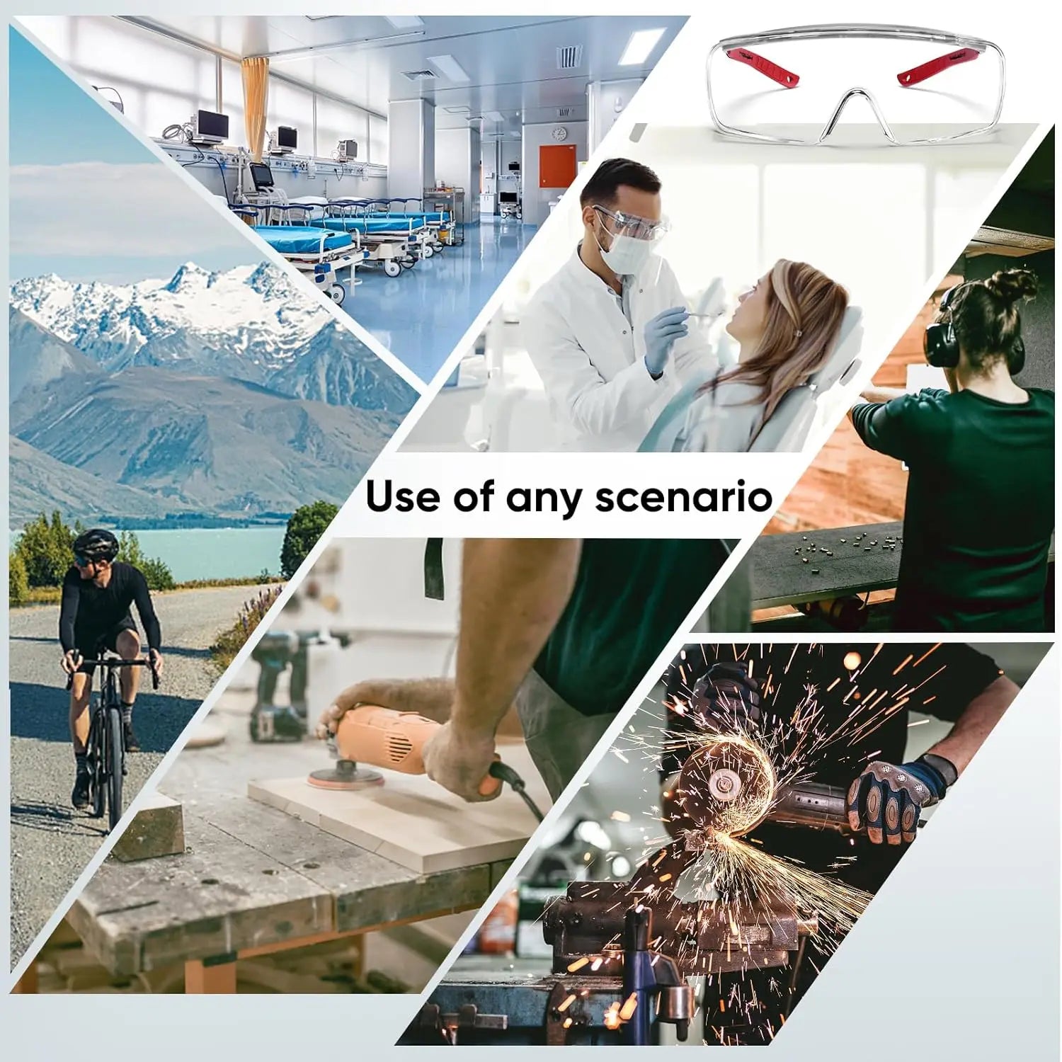 2 Pcs Anti Fog Safety Glasses by Snagg A Safety Glasses