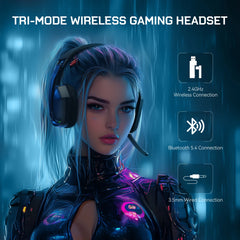 Wireless Gaming Headphones with Mic for PC, PS5 & Xbox by Snagg A Gaming Headset