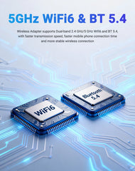 2 in 1 Wired to Wireless CarPlay & Android Auto Adapter – Smart Car Accessory - black