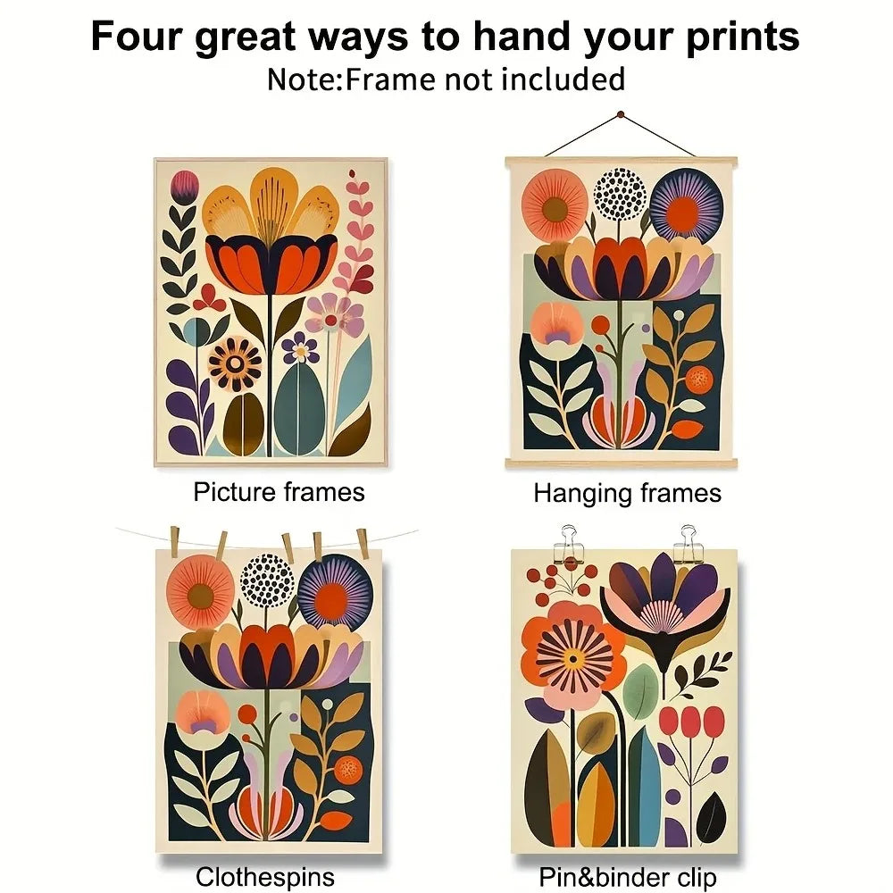 3pcs Boho Botanical Wall Posters by Snagg A Print