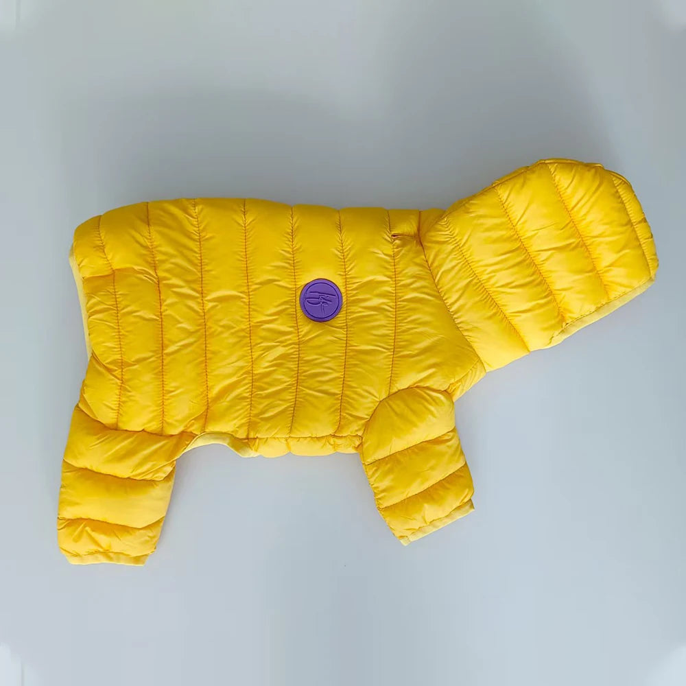 Padded Dog Winter Overalls – Lightweight Down-Feel Jumpsuit for Small & Medium Dogs