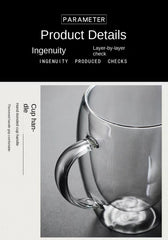 Heat Resistant Double Wall Glass Mug For Coffee by Snagg A Cup