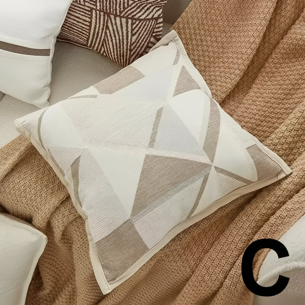 Geometric Coffee Cushion Cover by Snagg A Cushion Cover