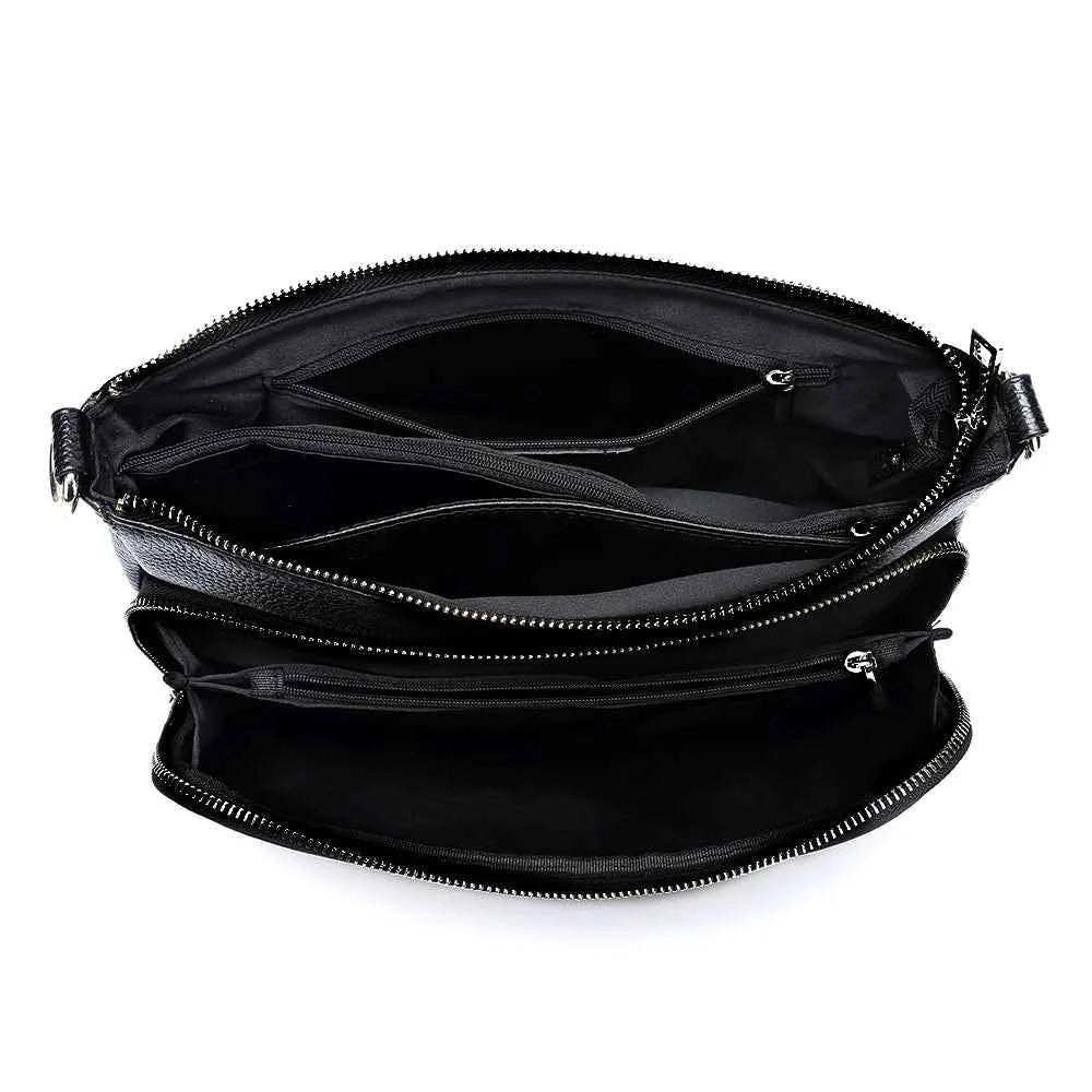 100% Genuine Leather Women's Hobo Shoulder Bag – Crossbody Messenger Bag in High-Quality Fashion Design
