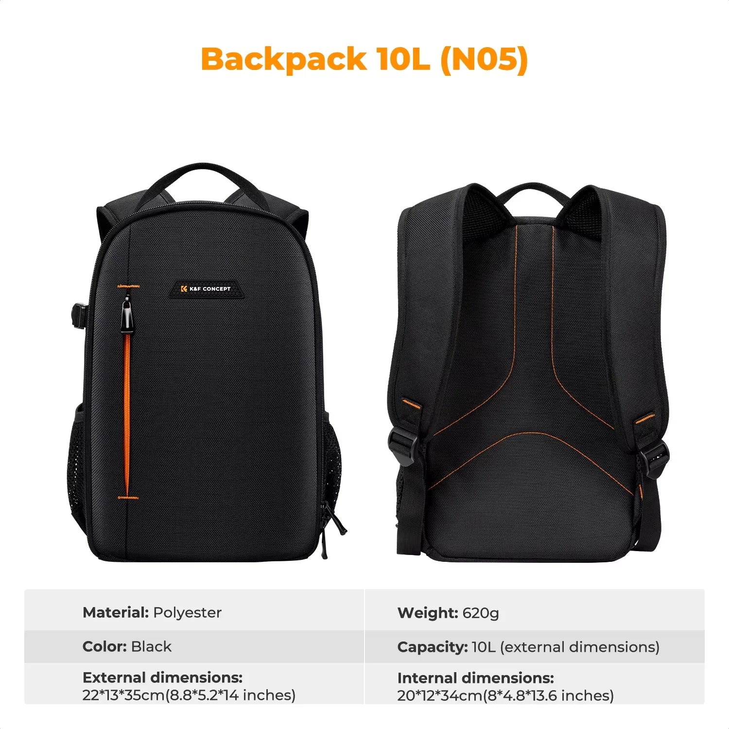 18L/10L Lightweight Waterproof Camera Backpack – DSLR & Laptop Travel Bag