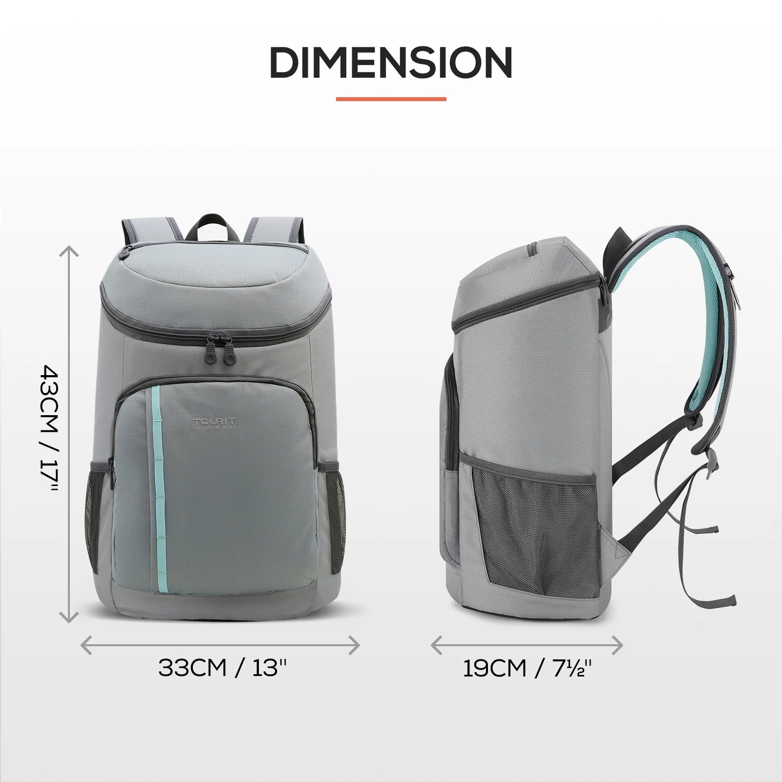 Thermal Insulated Cooler Backpack – Large Capacity Leakproof Picnic Bag with Bottle Opener for Outdoor & Meal Prep