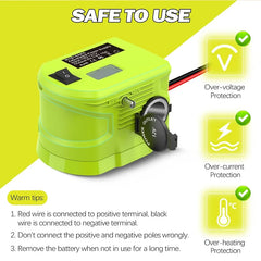 18V to 12V Step Down Converter | 10A High Efficiency Voltage Transformer Compatible With Ryobi 18V Batteries