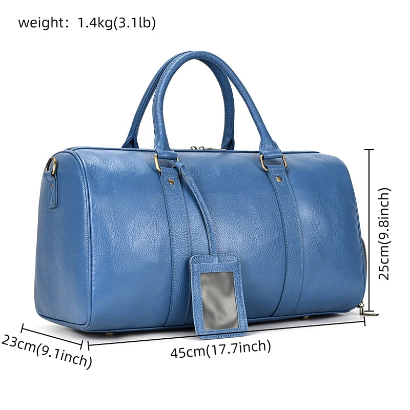 Genuine Leather Travel Duffel