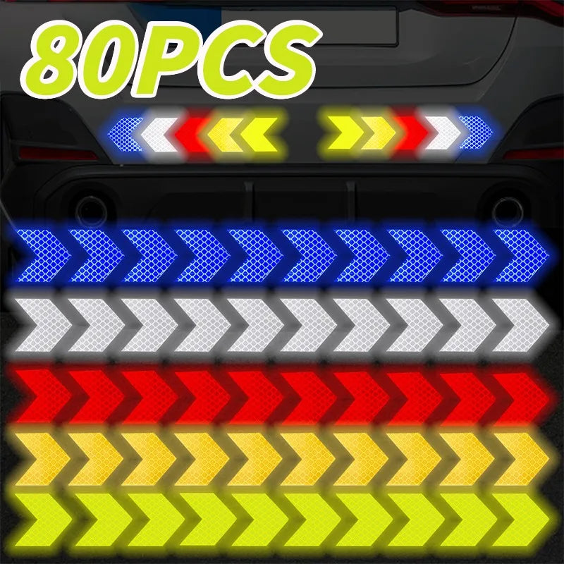 80-10PCS Safety Reflective Stickers Strip by Snagg A Reflective Stickers
