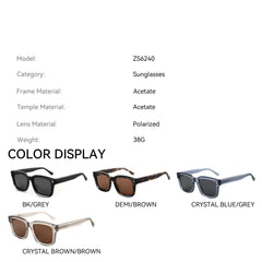 Handmade Acetate Polarized Sunglasses by Snagg It Sunglasses