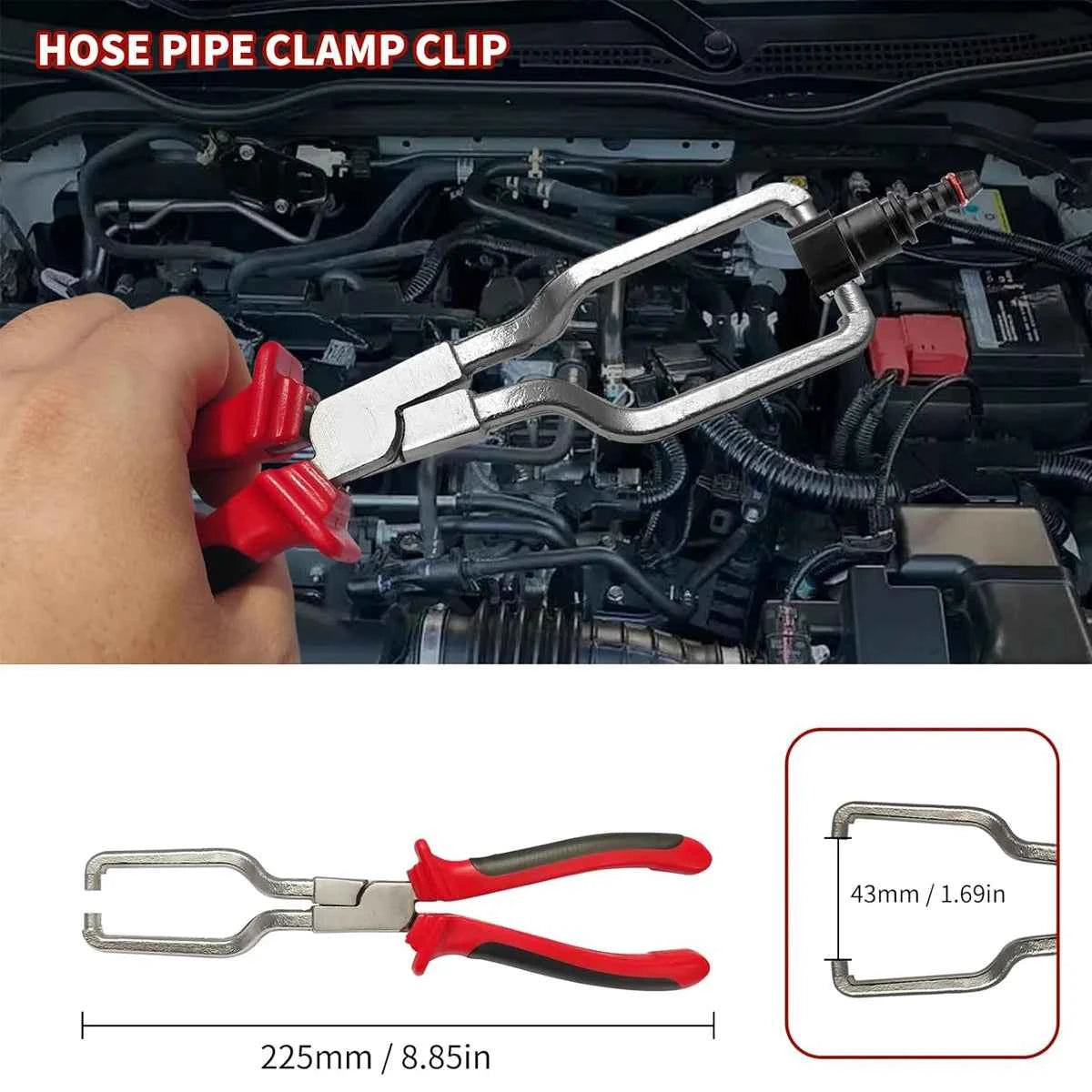 8 Pcs Professional Auto Hose Clamp & Trim Removal Plier Set | Carbon Steel Master Mechanic Kit