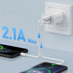 1/5Pcs 5V 2A Dual Port USB Charging Adapter by Snagg An Adapter