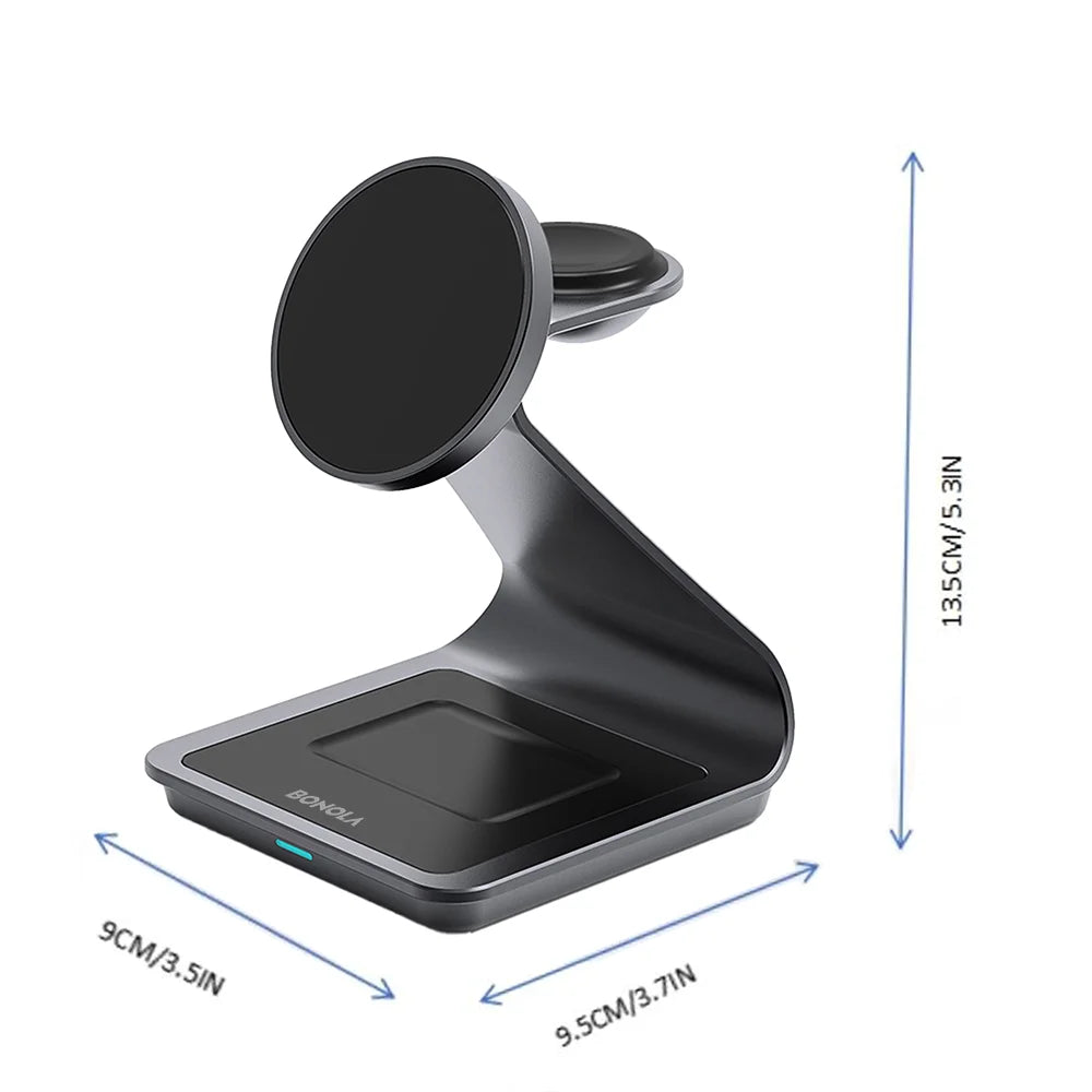 3 in 1 Wireless Charger Station for Samsung Phone, Watch & Earbuds by Snagg A Charging Station