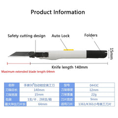30° Precision Craft Knife