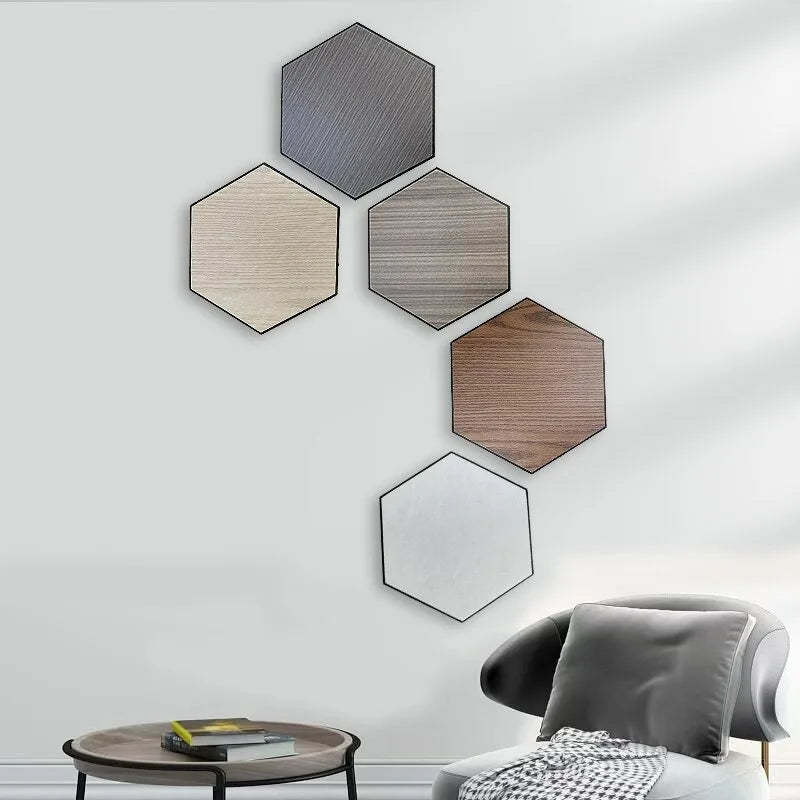 10 PCS Wood Grain Wall Stickers by SnaggIt