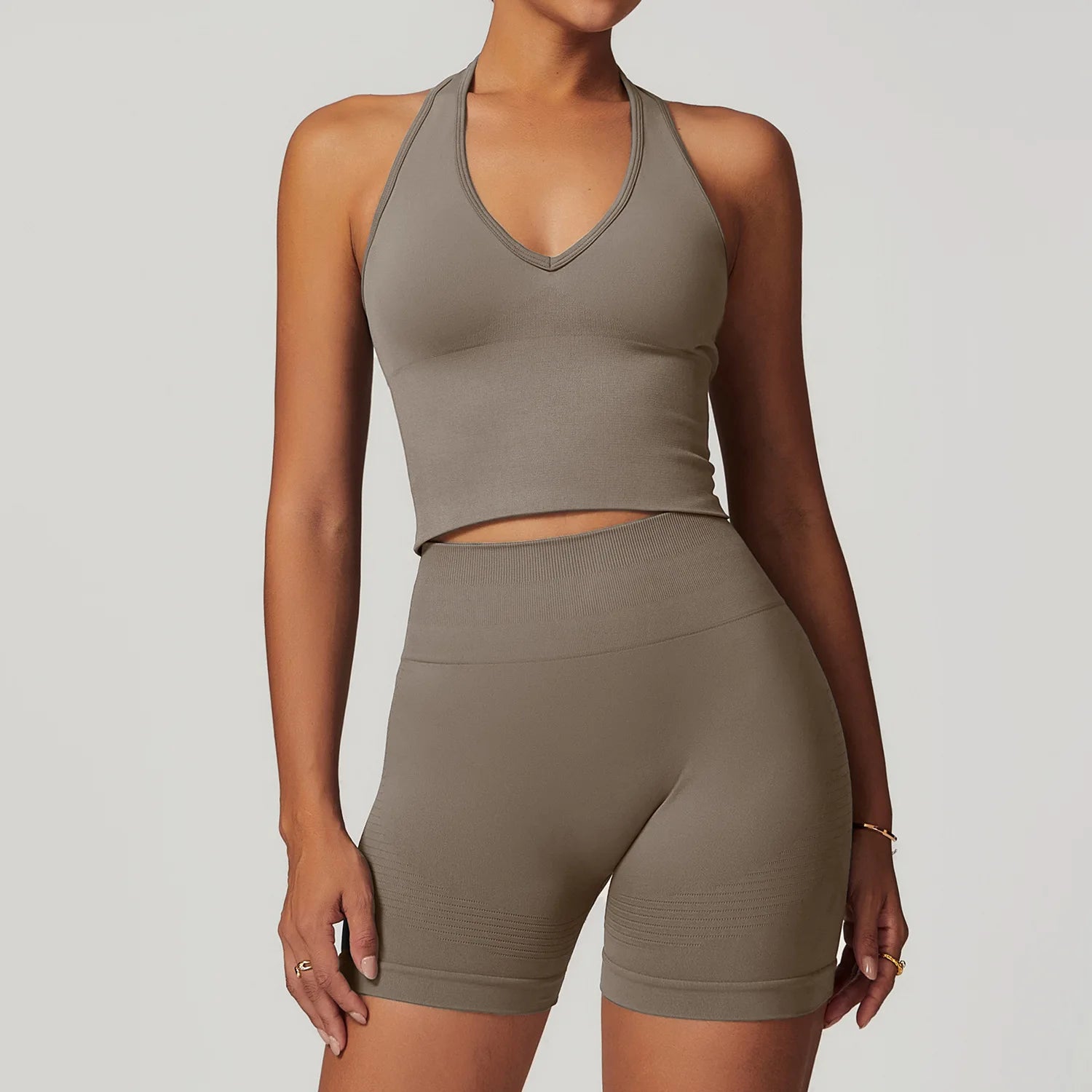 Women's 2/3/4-Piece Seamless Yoga Set | Long Sleeve Tracksuit Sports Bra Gym Leggings Activewear