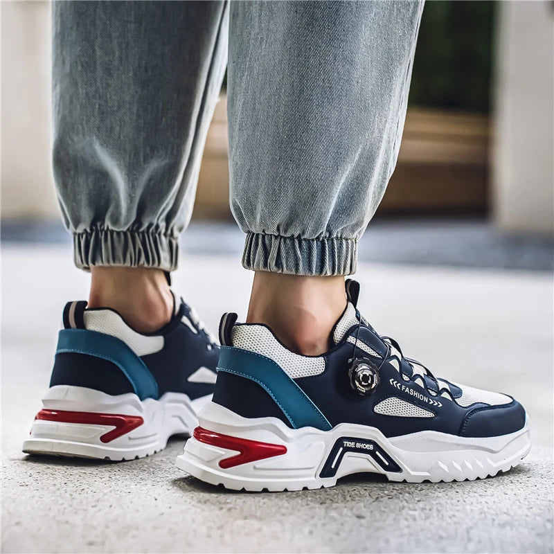Men’s Korean Rotating Shoelace Sneakers by Snagg A Shoes
