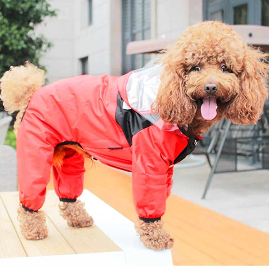 Waterproof Dog Raincoat with Hoodie by Snagg A Jumpsuit