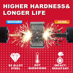 1" Impact Magnetic Phillips Screwdriver Bit Set – #1/#2/#3 PH Bits with 3-Inch Bit Holder