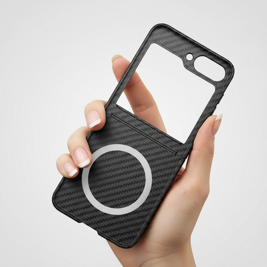 Carbon Fiber Magsafe Case For Samsung Galaxy Z Flip 6 - 5 by Snagg A Phone Case