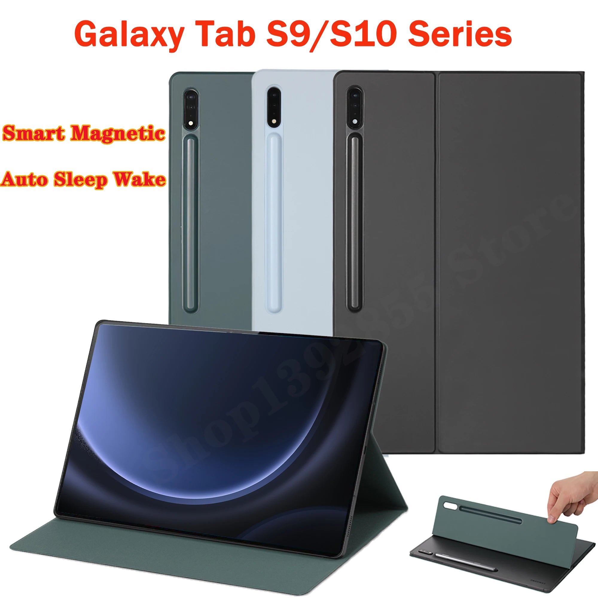 Magnetic Case For Samsung Galaxy Tab S9/10/11 With Pencil Holder by Snagg A Tab Case