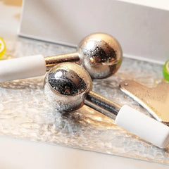 Facial Ice Globes – Hot & Cold Cryo Massage Balls for Skin Tightening & Glow