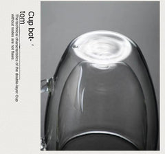 Heat Resistant Double Wall Glass Mug For Coffee by Snagg A Cup