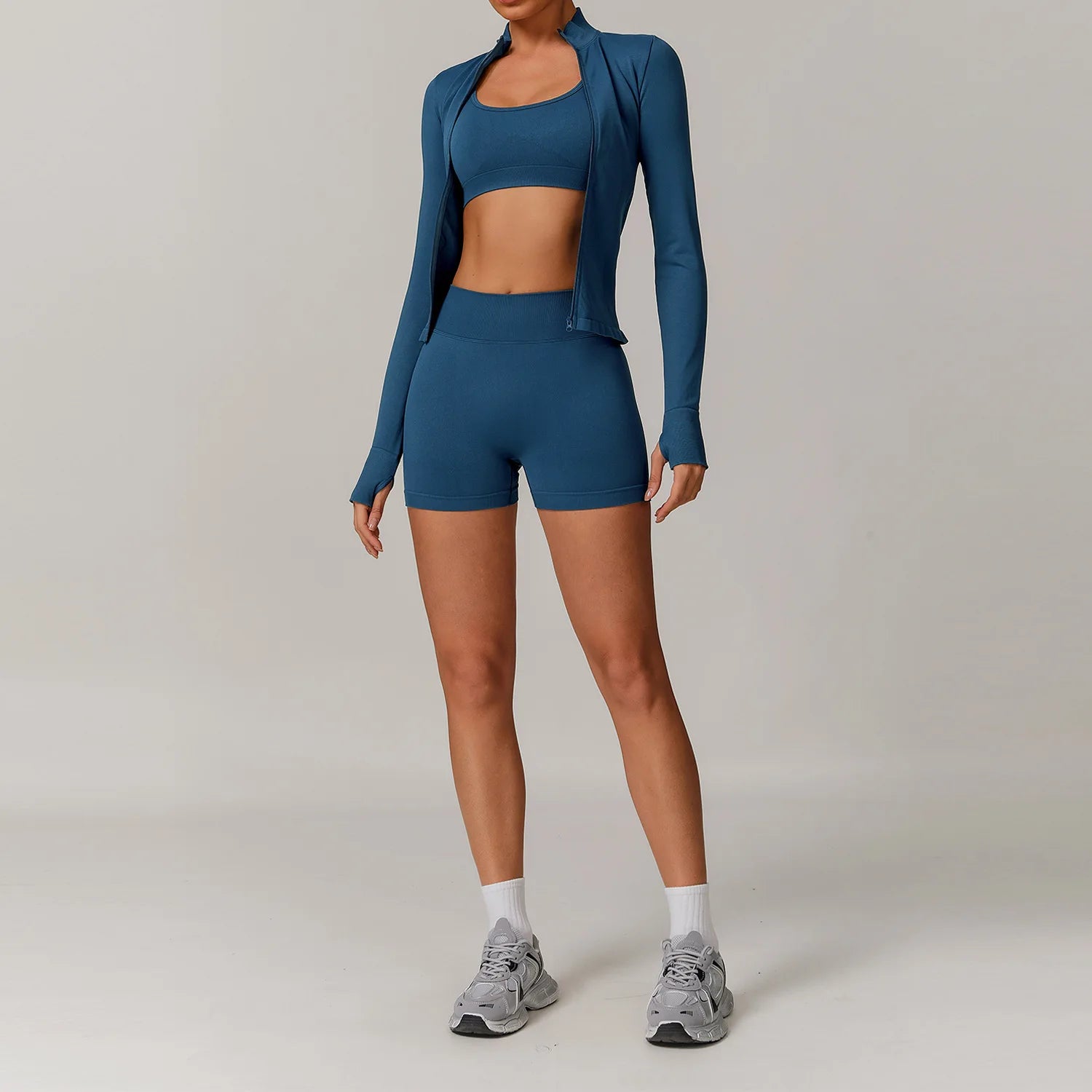 Women's 2/3-Piece Seamless Yoga Tracksuit | Gym Sports Bra & Leggings Fitness Set Sportswear